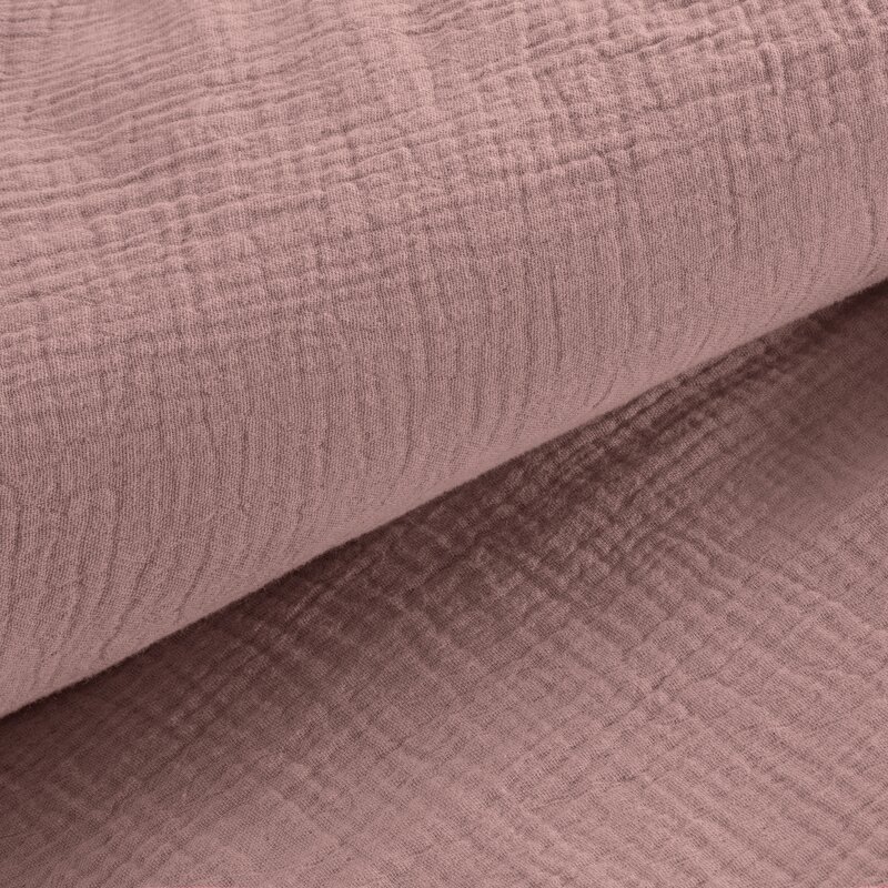 KOMPLET POŚCIELI MUSLIN 140 X 200 CM JASNORÓŻOWY