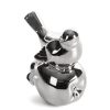 Figurka ceramiczna Fabio srebrna 10 X 7 X 11 cm – z subtelnym blaskiem
