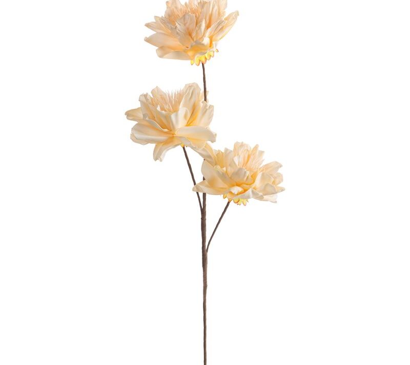 Kwiat dekoracyjny Flore 852 kremowy O 13 X 63 CM – rozświetli wnętrze