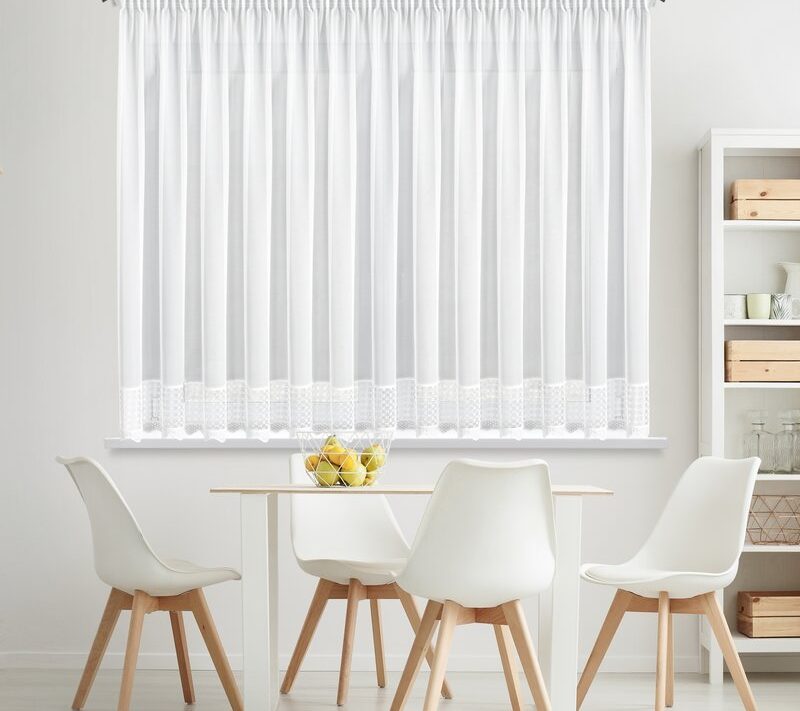 Firana gotowa Katrina biała 350 X 150 CM – gotowa do zawieszenia