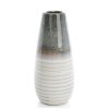 Wazon ceramiczny Viki biały O 19 X 39 CM – do nowoczesnych wnętrz