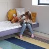 Łóżko Dziecięce Sofa Legs Texti - Minimalistyczne Tapicerowane Łóżko Rosnące Przypodłogowe Na Nóżkach