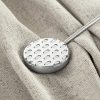 Upinacz dekoracyjny z magnesem srebrny 5 X 17 cm – do eleganckiego upinania zasłon