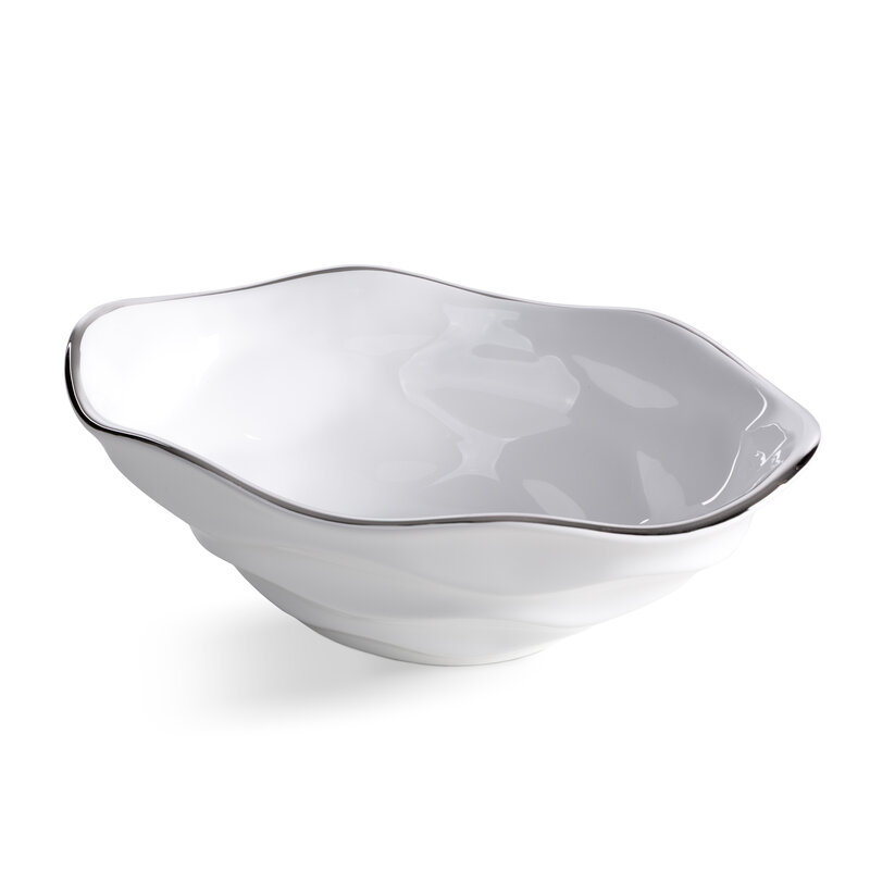 Misa dekoracyjna BONI biała 25 X 16 X 8 CM – na suszone kompozycje