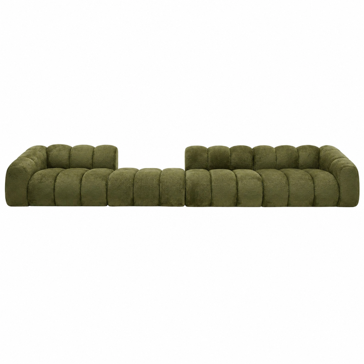 Sofa Tapicerowana Modułowa Arand Line SL+P+S+SP - Duża Kanapa 410 cm z Komfortowym Podłokietnikiem