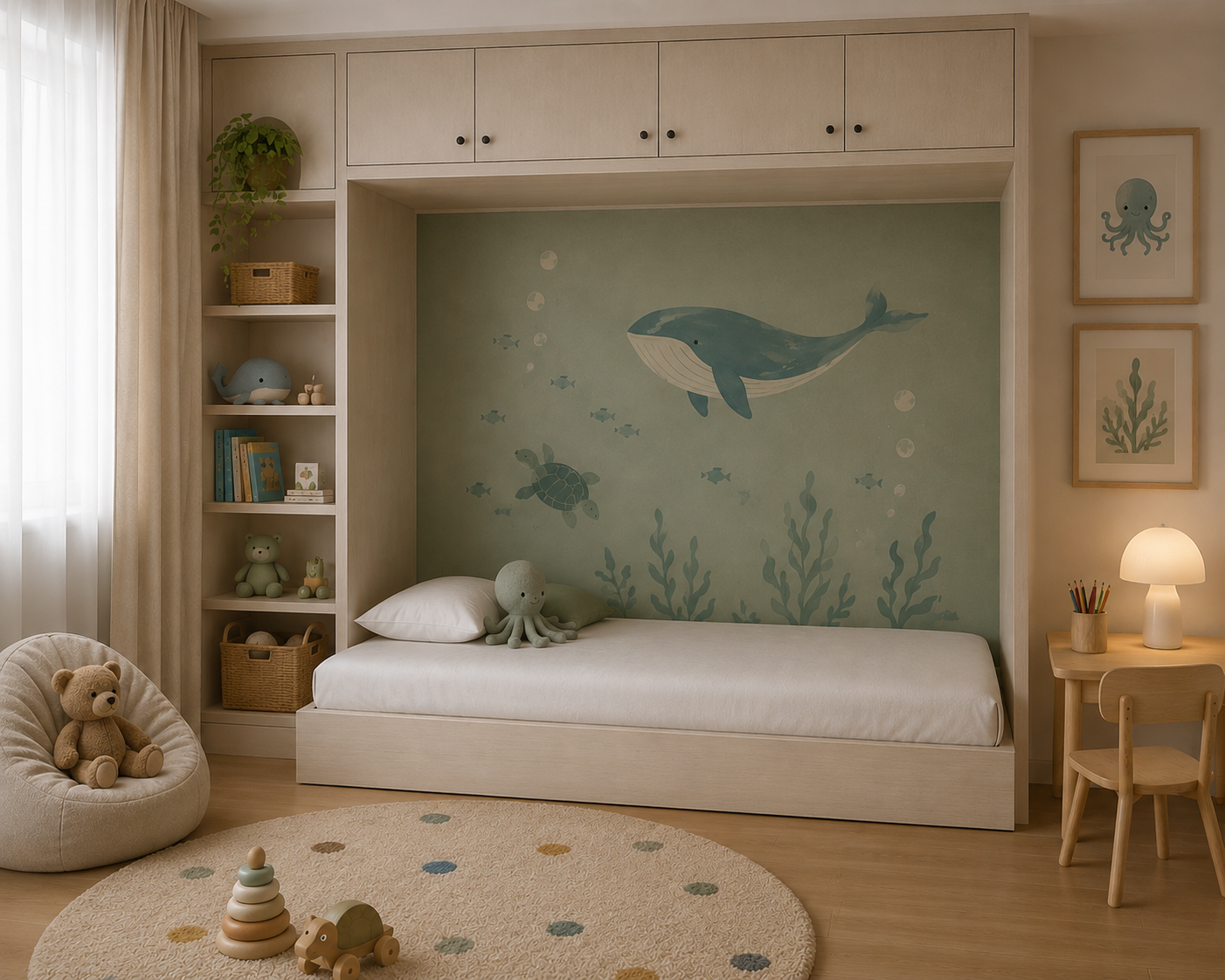 Łóżko Dziecięce Sofa Legs Basic - Minimalistyczne Łóżko Rosnące Przypodłogowe Na Nóżkach
