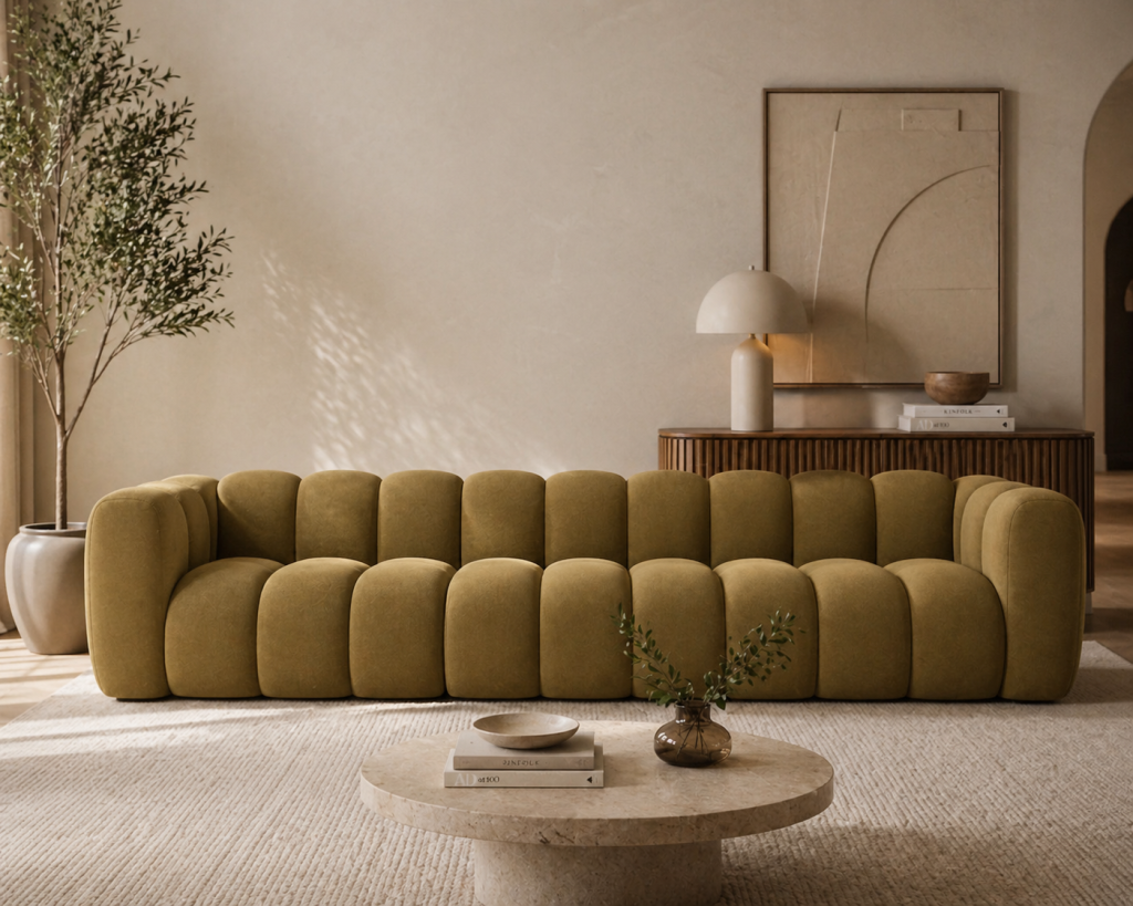 Sofa Pikowana Modułowa Tapicerowana Arand SL+S+SP - Duża Kanapa Do Salonu