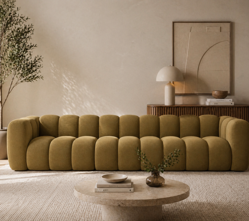 Sofa Pikowana Modułowa Tapicerowana Arand SL+S+SP - Duża Kanapa Do Salonu