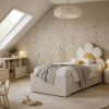 Łóżko Dziecięce Double Bed Daisy Stokrotka - Podwójne Łóżko Tapicerowane Z Szufladą Spania