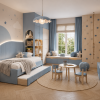 Tapicerowane Łóżko Dziecięce Stitch Jodełka Box Texti - Elegancja i Pojemna Skrzynia