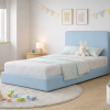 Łóżko Tapicerowane Rosnące Dziecięce Redu Kids Legs Texti