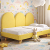 Rosnące Łóżko Dziecięce Sofa Legs Texti – Stylowa Sofa z Tapicerowanymi Panelami