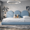Rosnące Łóżko Dziecięce Sofa Legs Texti – Stylowa Sofa z Tapicerowanymi Panelami