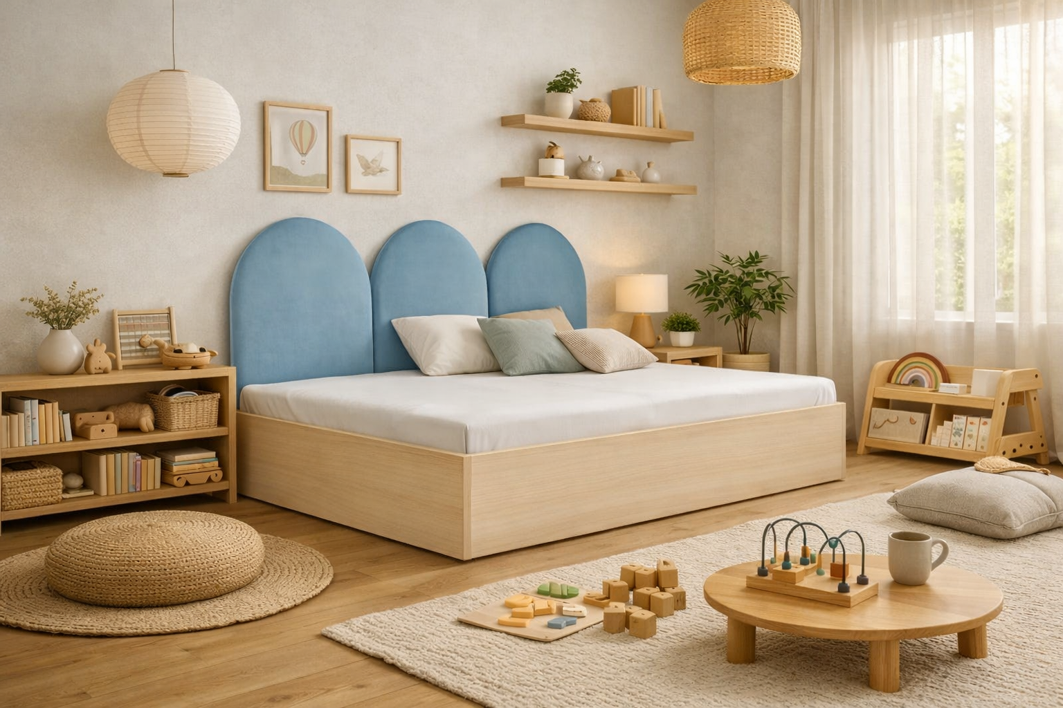 Łóżko Dziecięce Sofa Box Basic - Funkcja Sofy z Panelami i Praktycznym Pojemnikiem
