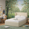 Łóżko Dziecięce Flow Kids - Tapicerowane Łóżko Z Falowanym Zagłówkiem I Pojemnikiem