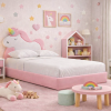 Łóżko Dziecięce Unicorn Legs Texti - Rosnące Łóżko Z Tapicerowaną Ramą I Motywem Jednorożca