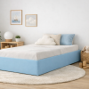 Łóżko Dziecięce Sofa Box Texti - Minimalistyczne Tapicerowane Łóżko Z Pojemnikiem Bez Zagłówka