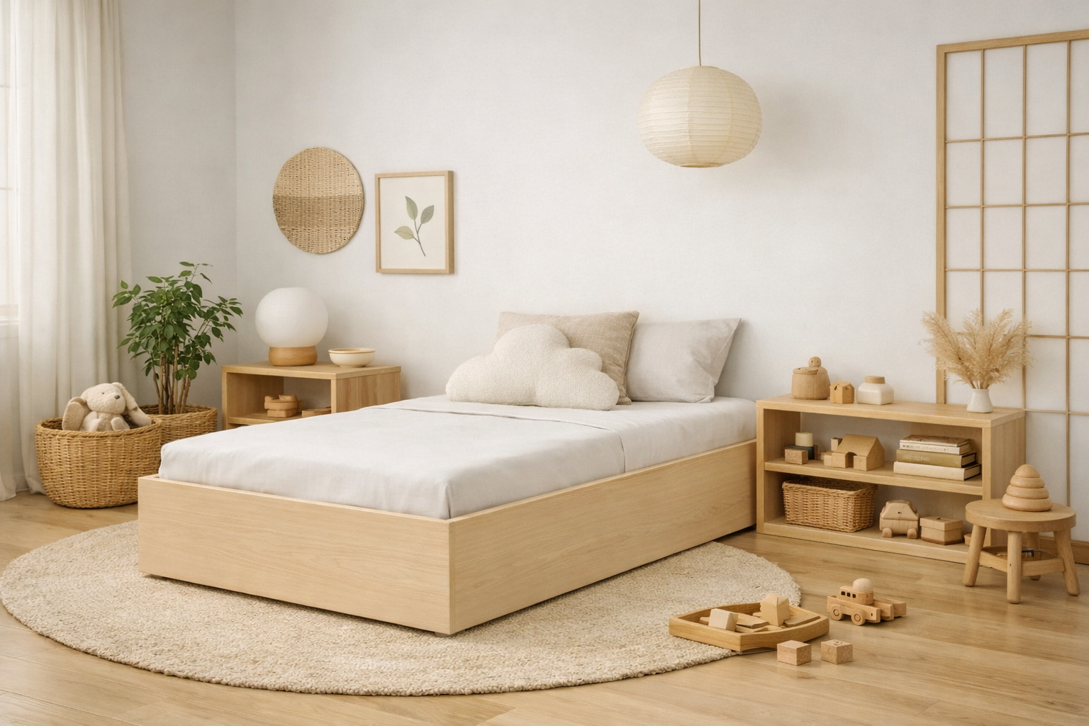 Łóżko Dziecięce Sofa Box Basic - Minimalistyczne Drewniane Łóżko Z Pojemnikiem Bez Zagłówka