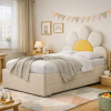 Łóżko Dziecięce Double Bed Daisy Stokrotka - Podwójne Łóżko Tapicerowane Z Szufladą Spania