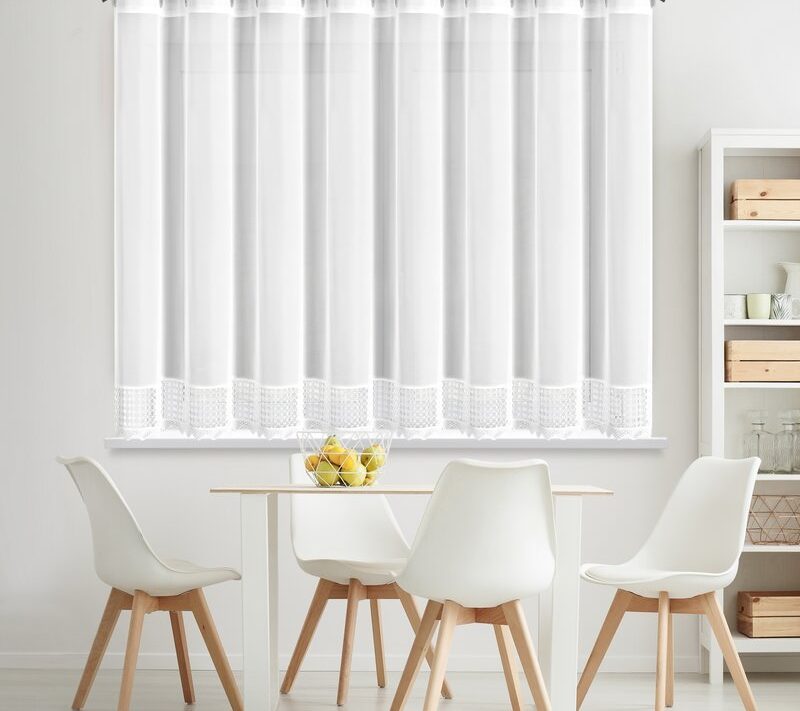 Firana gotowa Katrina biała 350 X 150 CM – rozjaśnia wnętrze