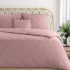 KOMPLET POŚCIELI MUSLIN 160 X 200 CM JASNORÓŻOWY
