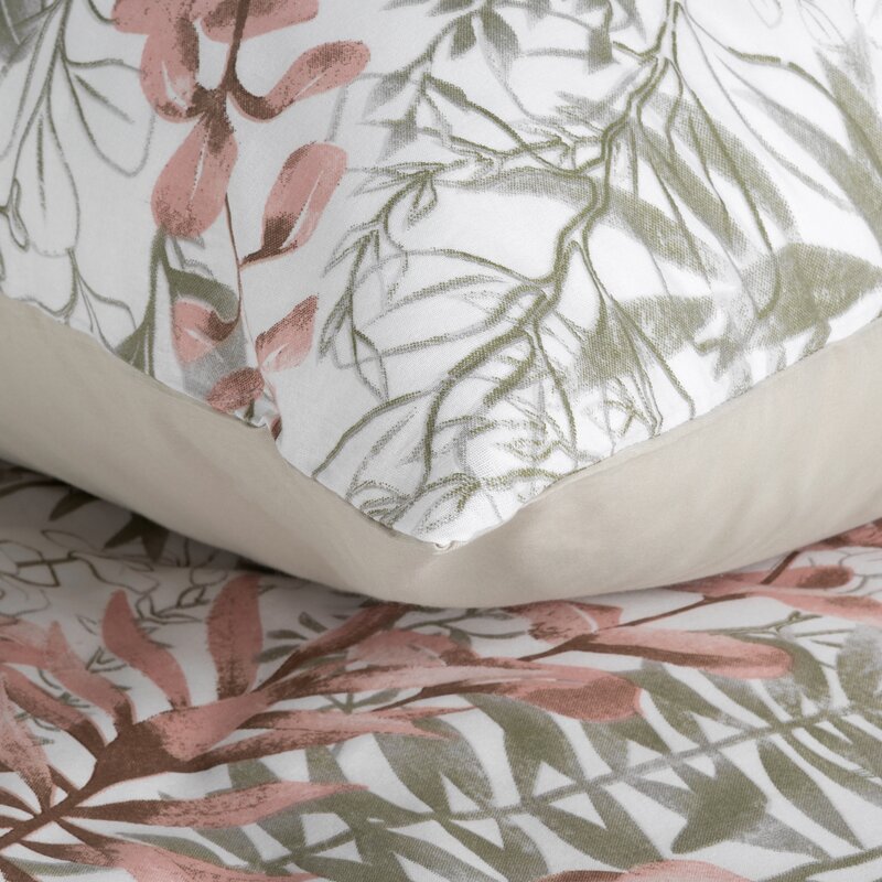 Komplet pościeli bawełnianej Freesia pudrowy róż 220 X 200 CM – delikatna dla skóry