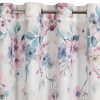 Zasłona gotowa Flora biała w róże 140X250 – łatwa w pielęgnacji