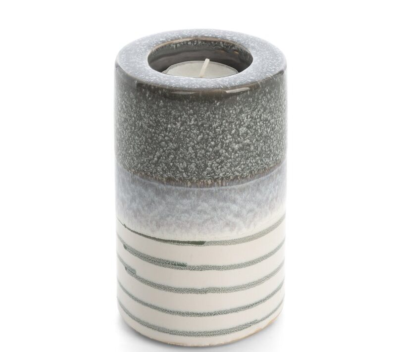 Świecznik ceramiczny Viki biały O 9 X 13 cm – dla przytulnego wnętrza