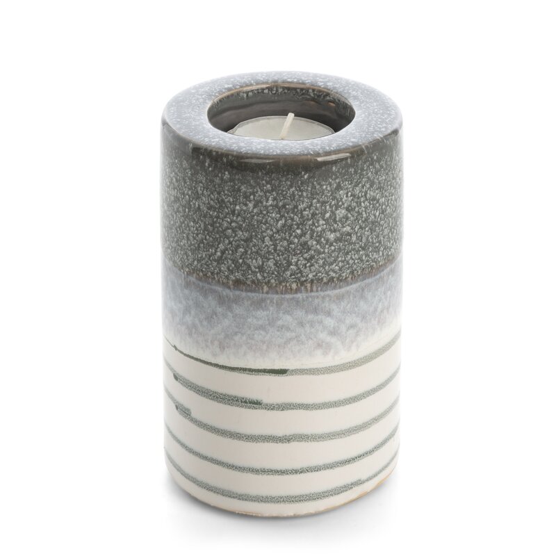 Świecznik ceramiczny Viki biały O 9 X 13 cm – dla przytulnego wnętrza