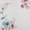 Zasłona gotowa Flora biała w róże 140X250 – łatwa w pielęgnacji