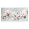Obraz ręcznie malowany magnolie kremowy 120 X 60 cm – wnosi spokój i lekkość