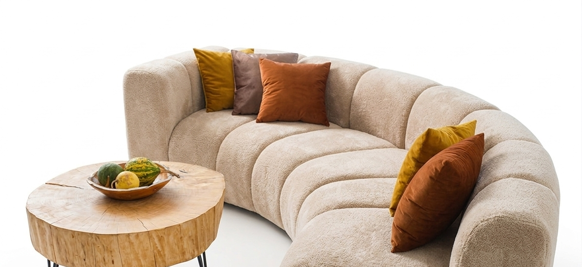 Nowoczesna sofa narożna modułowa tapicerowana Arand RL+R+P