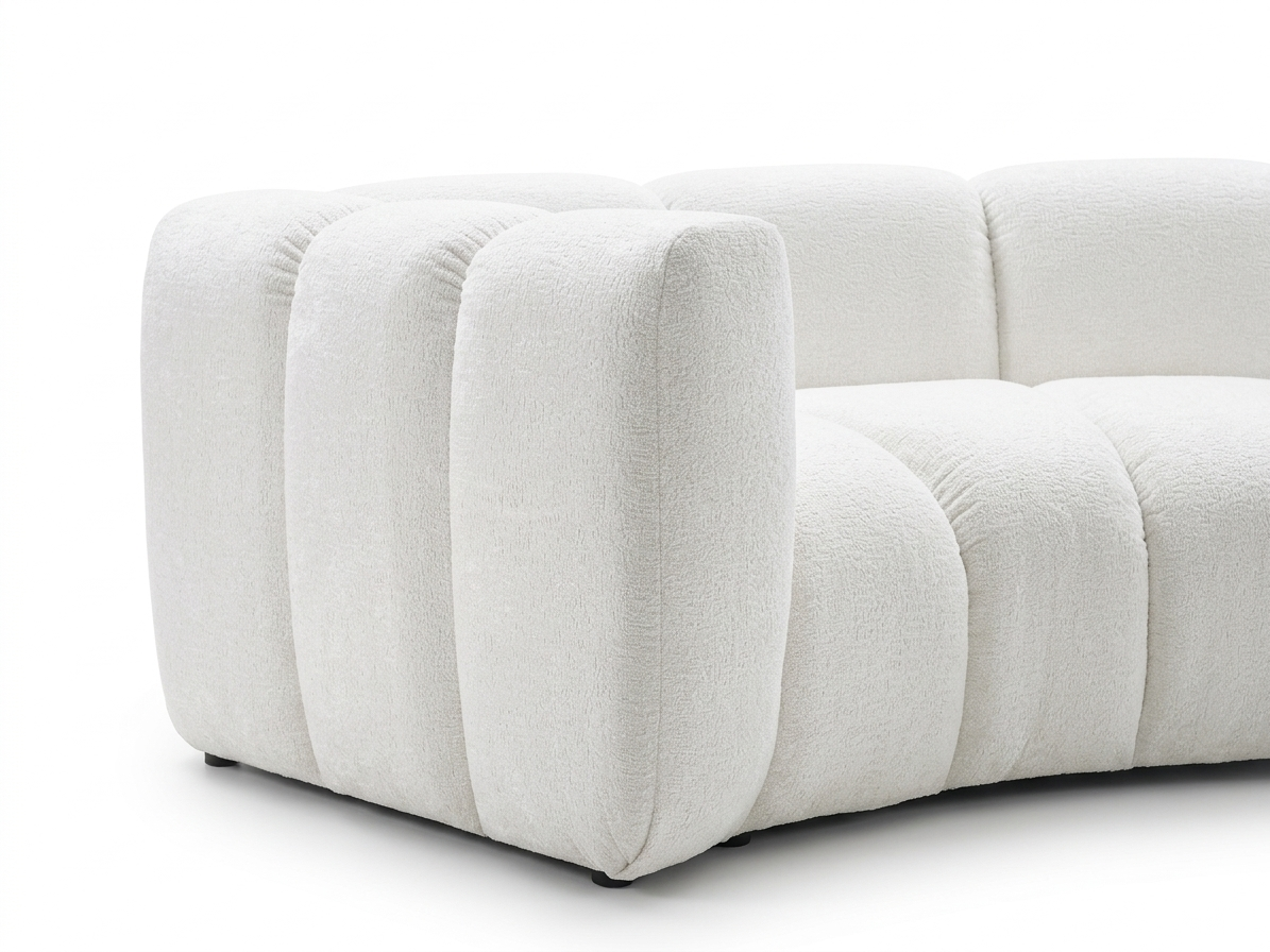 Półokrągła sofa modułowa tapicerowana Arand RL+RP