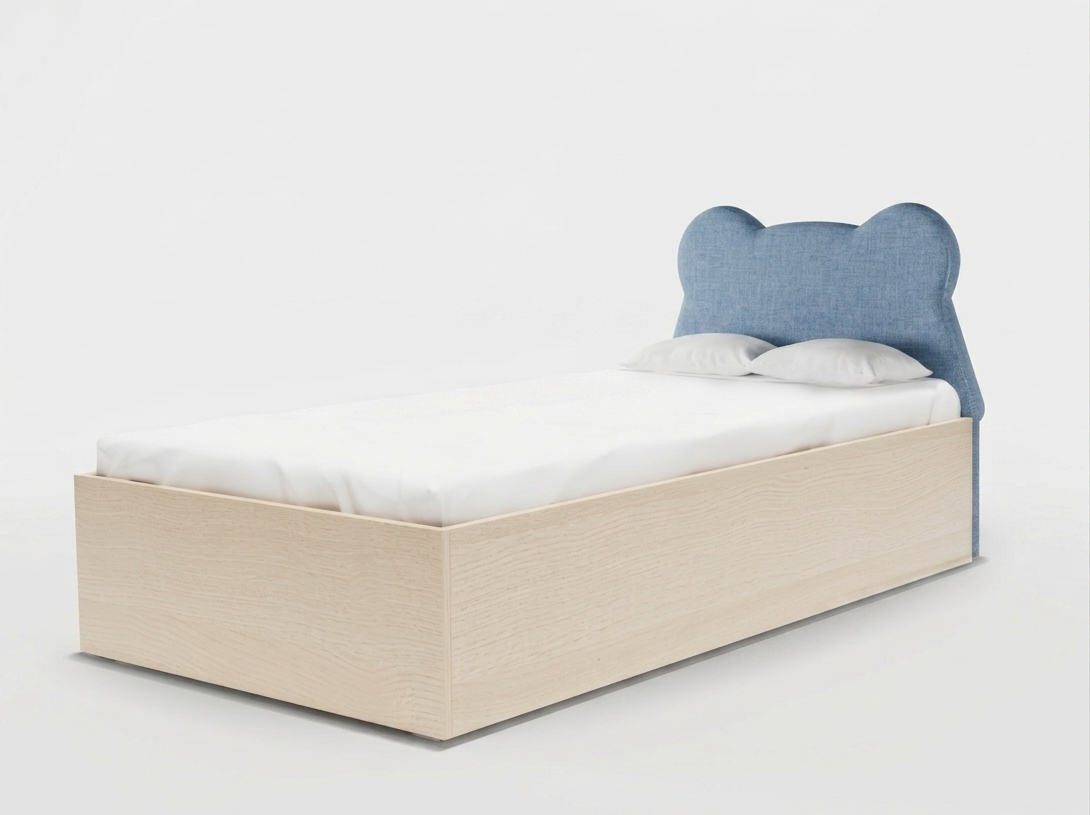 Łóżko Dziecięce Miś Teddy Box Basic - Przytulny Design z Praktycznym Pojemnikiem