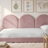 Rosnące Łóżko Dziecięce Sofa Legs Texti – Stylowa Sofa z Tapicerowanymi Panelami