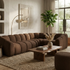 Narożna Sofa Tapicerowana Modułowa Arand Line SL+P+S+SZP - Nowoczesny Narożnik Pikowany z Szezlongiem