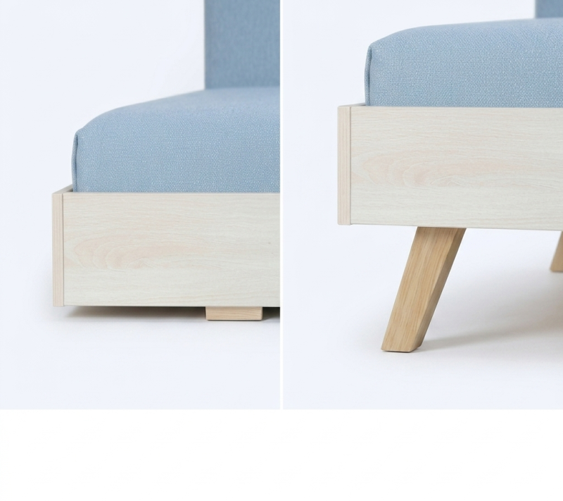 Drewniane Nogi Do Łóżka Dziecięcego - Wymienne Nóżki Legs Basic I Legs Texti