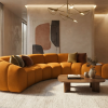 Nowoczesna Sofa Narożna do Salonu Arand Line RL+R+P - Modułowa Tapicerowana Pikowana