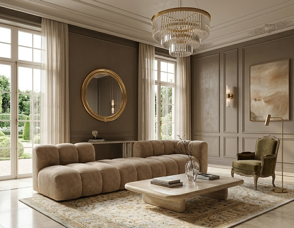 Sofa Modułowa Tapicerowana Arand S+P+SP – Duża Trzyelementowa Kanapa Do Salonu