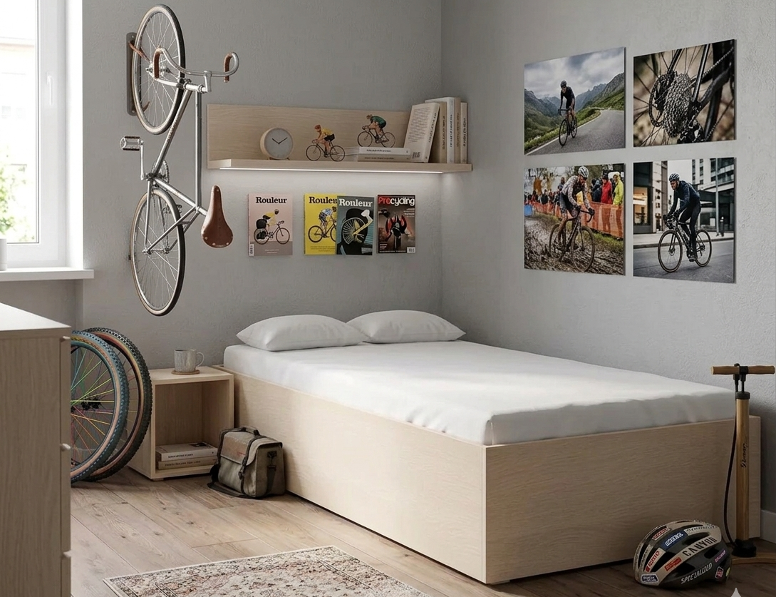 Łóżko Dziecięce Sofa Box Basic - Minimalistyczne Drewniane Łóżko Z Pojemnikiem Bez Zagłówka