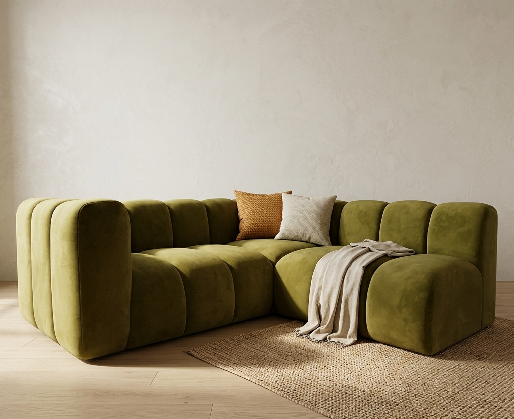 Sofa narożna modułowa tapicerowana Arand SL+RK+S