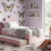 Łóżko Dziecięce Double Bed Chmurka - Podwójne Łóżko Tapicerowane Z Wysuwaną Szufladą Spania