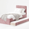 Łóżko Dziecięce Double Bed Redu - Podwójne Łóżko Tapicerowane Z Wysuwaną Szufladą Spania