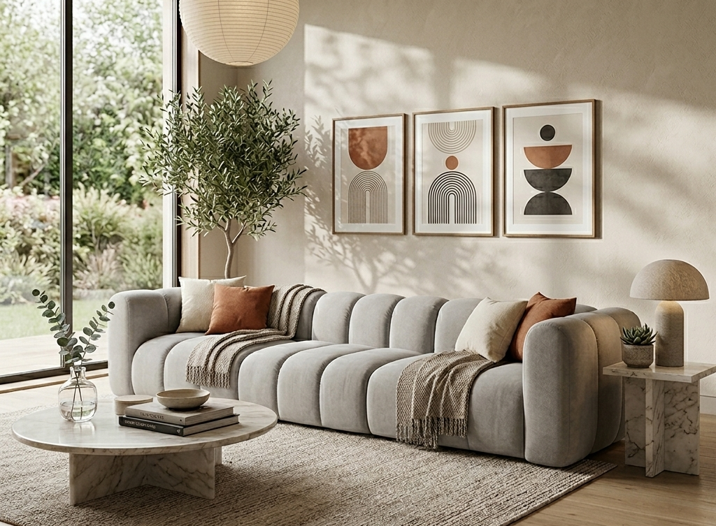 Sofa Pikowana Modułowa Tapicerowana Arand SL+S+SP - Duża Kanapa Do Salonu
