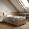 Łóżko Dziecięce Double Bed Daisy Stokrotka - Podwójne Łóżko Tapicerowane Z Szufladą Spania