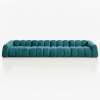Nowoczesna Pikowana Sofa Modułowa Arand Line SL+S+S+SP - Duża Tapicerowana Kanapa 410 cm do Salonu