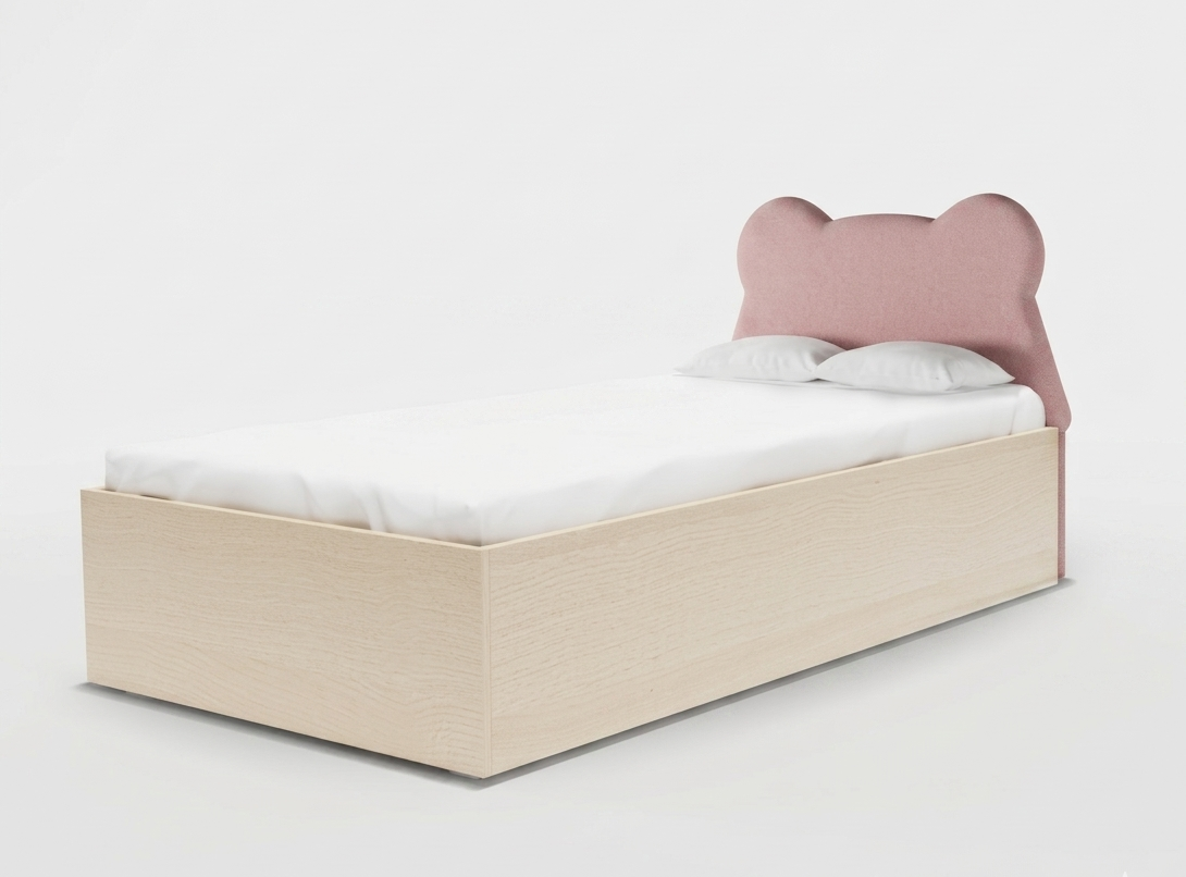 Łóżko Dziecięce Miś Teddy Box Basic - Przytulny Design z Praktycznym Pojemnikiem