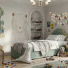 Łóżko Dziecięce Double Bed Dino - Podwójne Łóżko Tapicerowane Z Wysuwaną Szufladą Spania