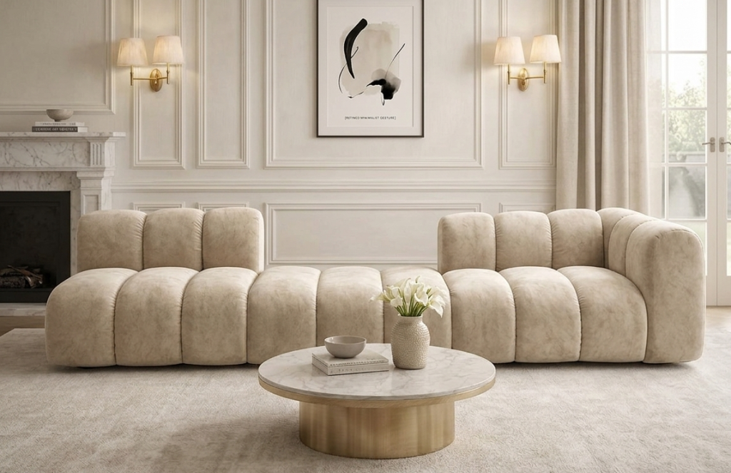 Sofa Modułowa Tapicerowana Arand S+P+SP – Duża Trzyelementowa Kanapa Do Salonu