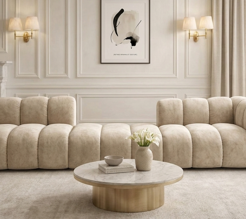 Sofa Modułowa Tapicerowana Arand S+P+SP – Duża Trzyelementowa Kanapa Do Salonu
